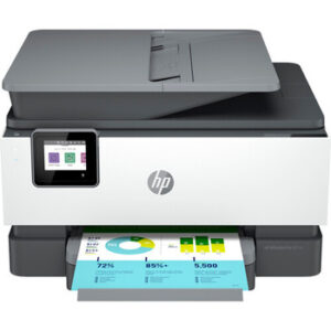 HP OfficeJet Pro 9015e Wireless Color All-in-One Printer with bonus 6 months Instant ink with HP+ (1G5L3A),Gray