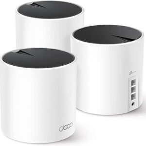 TP-Link Deco AX3000 WiFi 6 Mesh System(Deco X55) - Covers up to 6500 Sq.Ft. , Replaces Wireless Router and Extender, 3 Gigabit ports per unit, supports Ethernet Backhaul (3-pack)