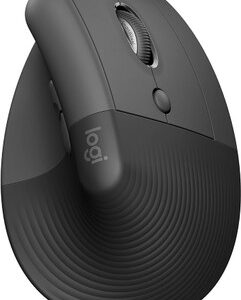 Logitech Lift Vertical Ergonomic Mouse, Wireless, Bluetooth or Logi Bolt USB receiver, Quiet clicks, 4 buttons - Graphite