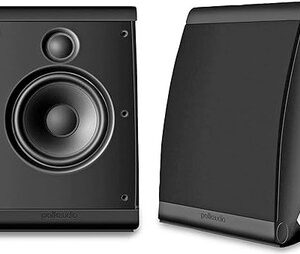 Polk Audio OWM3 Wall and Bookshelf Speakers | The Most High-Performance Versatile Loudspeaker | Paintable Grilles (Pair, Black)