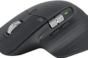 Logitech MX Master 3S - Wireless Performance Mouse, Ergo, 8K DPI, Track on Glass, Quiet Clicks, USB-C, Bluetooth, Windows, Linux, Chrome - Graphite