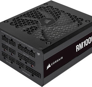 Corsair RM1000x (2021) Fully Modular ATX Power Supply - 80 PLUS Gold - Low-Noise Fan - Zero RPM - Black
