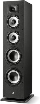 Polk Audio Monitor XT70 Large Tower Speaker - Hi-Res Audio Certified,Dolby Atmos & DTS:X Compatible, 1" Tweeter, (2) 6.5"Dynamically Balanced Woofers, (2) 8" Passive Radiators,(Single, Midnight Black)