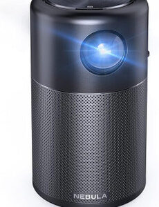 Anker NEBULA Capsule, Smart Wi-Fi Mini Projector, 100 ANSI Lumen Portable Projector, 360? Speaker, Movie Projector, 100 Inch Picture, 4Hr Video Playtime for Inside and Outside, Watch Anywhere