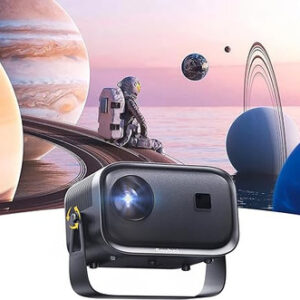 Mini Projector Upgraded, Sovboi Portable Projector with 5GWiFi and Bluetooth, 1080P Outdoor Movie Projector, 400" Screen , Compatible with iOS/Android/TV Stick/HDMI/PS5