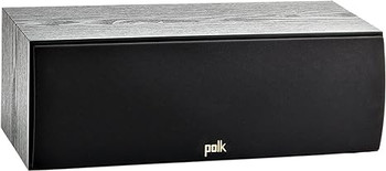 Polk Audio T30 100 Watt Home Theater Center Channel Speaker - Hi-Res Audio with Deep Bass Response, Dolby and DTS Surround, Single, Black