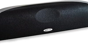 Polk Audio Blackstone TL1 Speaker Center Channel with Time Lens Technology | Compact Size, High Performance, Powerful Bass | Hi-Gloss Blackstone Finish | Create your own Home Entertainment System, small