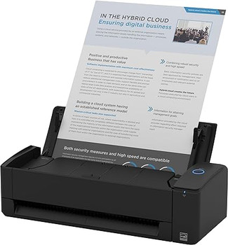 ScanSnap iX1300 Compact Wireless or USB Double-Sided Color Scanner with Auto Document Feeder and Manual Feeder