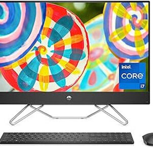 HP All-in-One 27" FHD Micro-Edge Display, 12th Gen Core i7, Iris X Graphics, 12 GB RAM, 256 GB SSD+1 TB, Windows 11 Pro OS, Wi-Fi 27-cb1072