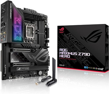 ASUS ROG Maximus Z790 Hero (WiFi 6E) LGA 1700(Intel?13th&12th Gen) ATX Gaming Motherboard(PCIe 5.0,DDR5,20+1power Stages,2.5Gb LAN, Bluetooth V5.2,2X Thunderbolt 4 Ports,5xM.2, Thunderbolt? 4/USB4)