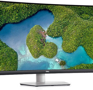 Dell S3221QS 32 Inch Curved 4K UHD, VA Ultra-Thin Bezel Monitor, AMD FreeSync, HDMI, DisplayPort, Built in Speakers, VESA Certified, Silver