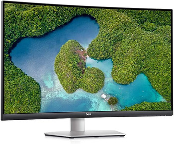 Dell S3221QS 32 Inch Curved 4K UHD, VA Ultra-Thin Bezel Monitor, AMD FreeSync, HDMI, DisplayPort, Built in Speakers, VESA Certified, Silver
