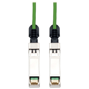 Tripp Lite 5M SFP+ 10Gbase-CU Twinax Passive Copper Cable SFP-H10GB-CU5M Compatible Green 16ft 16' - N280-05M-GN