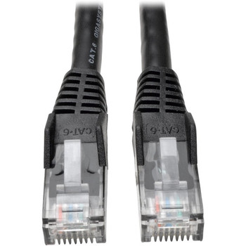 Tripp Lite 3ft Cat6 Gigabit Snagless Molded Patch Cable RJ45 M/M Black 3' 50 Bulk Pack - N201-003-BK50BP