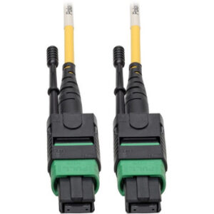 Tripp Lite MTP/MPO (APC) SMF Fiber Patch Cable 12 QSFP+ 40/100Gbe 2M - N390-02M-12-AP