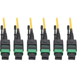 Tripp Lite MTP/MPO APC Singlemode Slim Trunk Cable 40/100 Gbe 24-Strand 38M - N392-38M-3X8-AP