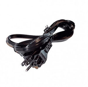 Part No: 1045D - Dell 3 Prong 110v AC Black Power Cord