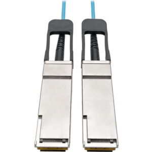 Tripp Lite QSFP+ to Active Optical Cable - 40Gb, AOC, M/M, Aqua, 1 m (3 ft.) - N28F-01M-AQ