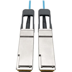 Tripp Lite QSFP+ to Active Optical Cable - 40Gb, AOC, M/M, Aqua, 5 m (16.4 ft.) - N28F-05M-AQ