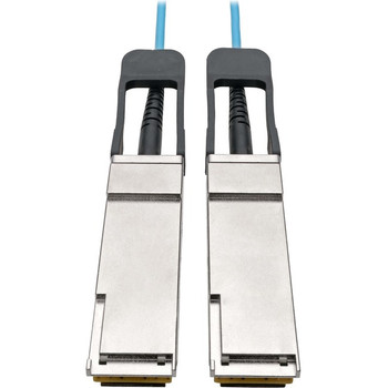 Tripp Lite QSFP+ to Active Optical Cable - 40Gb, AOC, M/M, Aqua, 5 m (16.4 ft.) - N28F-05M-AQ