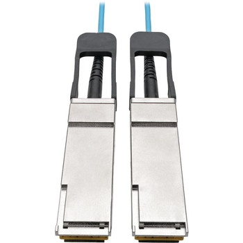 Tripp Lite QSFP+ to Active Optical Cable - 40Gb, AOC, M/M, Aqua, 10 m (32.8 ft.) - N28F-10M-AQ