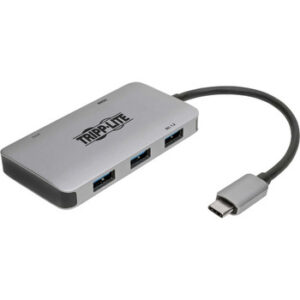 Tripp Lite USB C Multiport Adapter Converter w/ 3 USB-A Ports, 4K HDMI, PD Charging, Thunderbolt - U444-06N-H3U-C