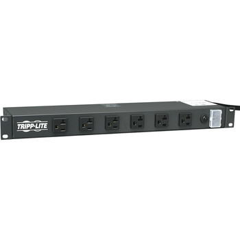 Tripp Lite Power Strip Rackmount Metal 120V 5-15/20R 12 Outlet 15' Cord 1U - RS-1215-20T