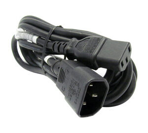 Part No:142258-002 - HP AC Power Cord - 250VAC, 16AWG, 2.5m (8.2ft) Long - Includes IEC-320 C14 (M) Connector to IEC 320 C13 (F) Connector