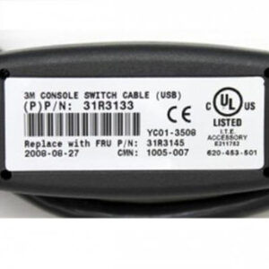 Part No: 31R3145 - IBM 3M CONSOLE KVM Switch USB Cable