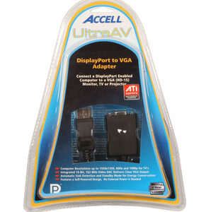 Accell UltraAV DisplayPort to VGA Video Adapter