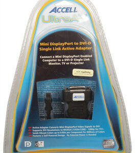Accell UltraAV Mini DisplayPort to DVI-D Active Single-Link Adapter