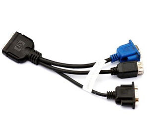 Part No: 409496-001 - HP Local I/O Diagnostic Adapter Cable (SUV) for HP ProLiant BL Servers