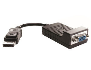 Part No: 481408-002 - HP DisplayPort To VGA HD15 Female Cable Adapter