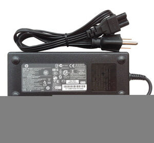 Part No: 609941-001 - HP 120-Watts 18.5V 6.5A 110-240V Smart AC Adapter