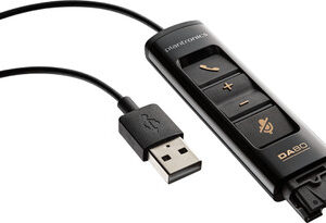 Plantronics DA80 USB A Male Male Black USB cable
