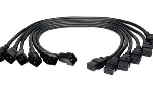 Tripp Lite IEC-320-C19 - IEC-320-C20, 2ft. 0.61m C19 coupler C20 coupler Black power cable