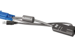 AF603A - HP KVM Virtual Media Interface Adapter RJ-45 Female HD-15 Male Type A Male USB