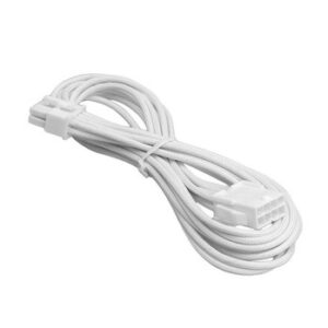 Bitfenix Alchemy Multisleeved 45cm 8Pin PCI-E Male to 8Pin PCI-E Female Power Extension Cable (White Sleeve/ White Connector)