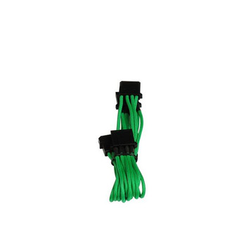 Bitfenix Alchemy Multisleeved 60cm 4Pin Molex Male to 3x 4Pin Molex Female Extension Cable (Green)
