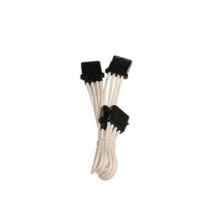Bitfenix BFA-MSC-M3MWK-RP 60cm 4Pin Molex Male to 3x 4Pin Molex Female Extension Cable (White)