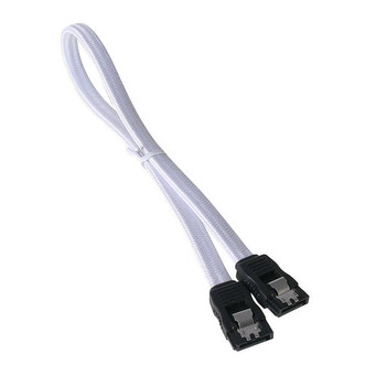 BitFenix Alchemy Multisleeved 30cm SATA to SATA Cable w/ Sleeve (White)