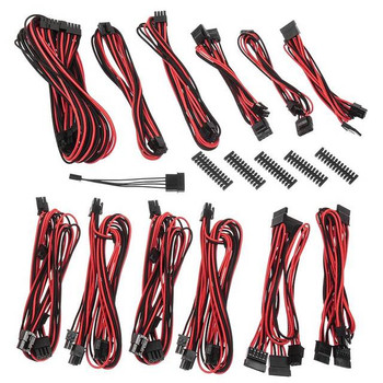 BitFenix ALCHEMY 2.0 PSU CABLE KIT for Corsair Power Supply AXi/HXi,RM/Rmi/RMx/CS-M/TX-M/CX-M, CSR-SERIES - Black/Red (BFX-ALC-CSRKR-RP)